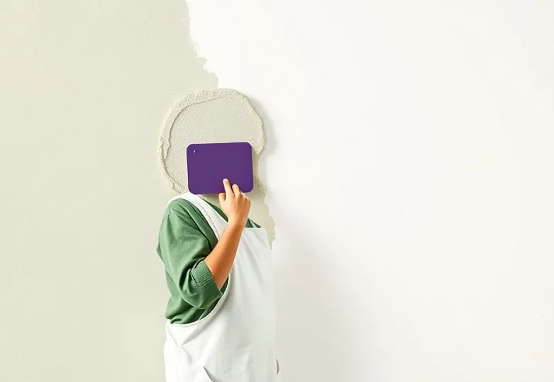 Application d'un enduit décoratif à la lisseuse sur un mur